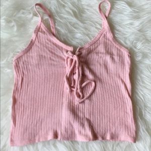 Pink crop top